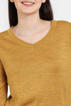 Zivame Comfy Knits Loungewear Top - Nugget Gold — thumbnail 5